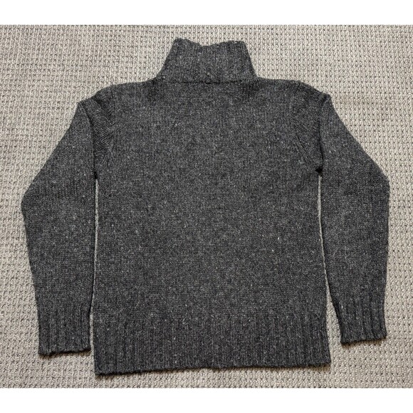 Vintage Polo Ralph Lauren Quarter Button Wool/Alpaca/Acrylic Sweater Mens S Gray - Picture 2 of 8